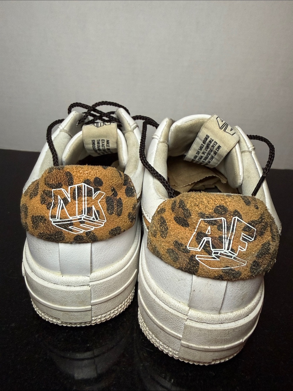NIKE Air Force 1 Low Pixel SE White Leopard Women's Sneakers 7.5 - Picture 2 of 16